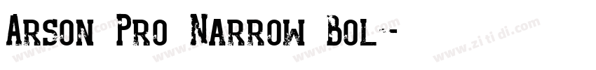 Arson Pro Narrow Bol字体转换 Arson Pro Narrow Bol字体转换